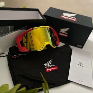 Honda Supreme Red and Yellow Goggles